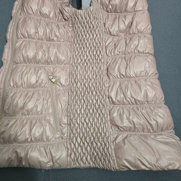 Calvin Klein Performance Women M Pink Premium Duck Down Puffer Vest Full Zip - Picture 7 of 15